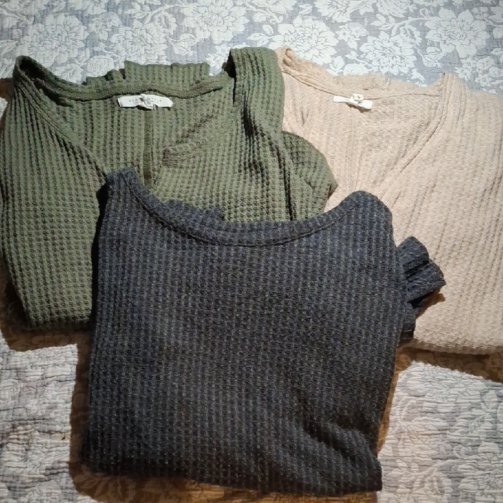 Bundle Of Waffle Knit Long Sleeves